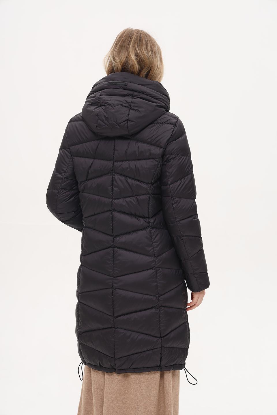 Пальто Lebek стеганое чёрное