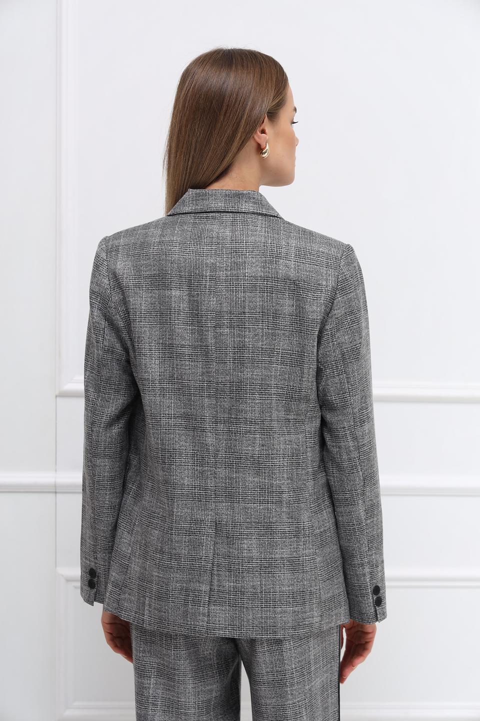 Жакет Catnoir в клетку серый