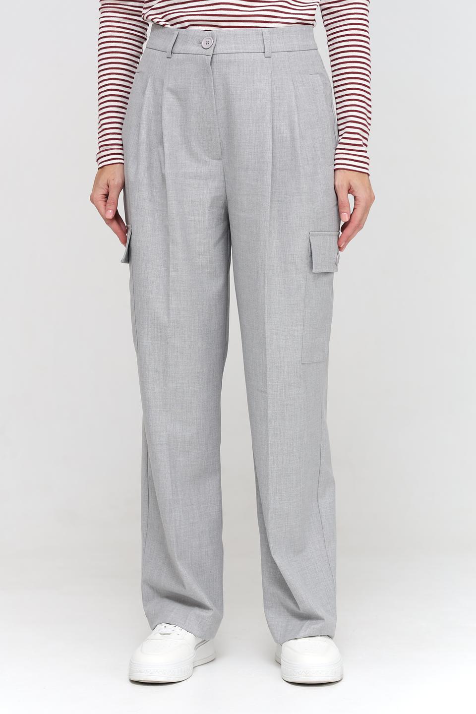 Брюки палаццо Rich and Royal серые