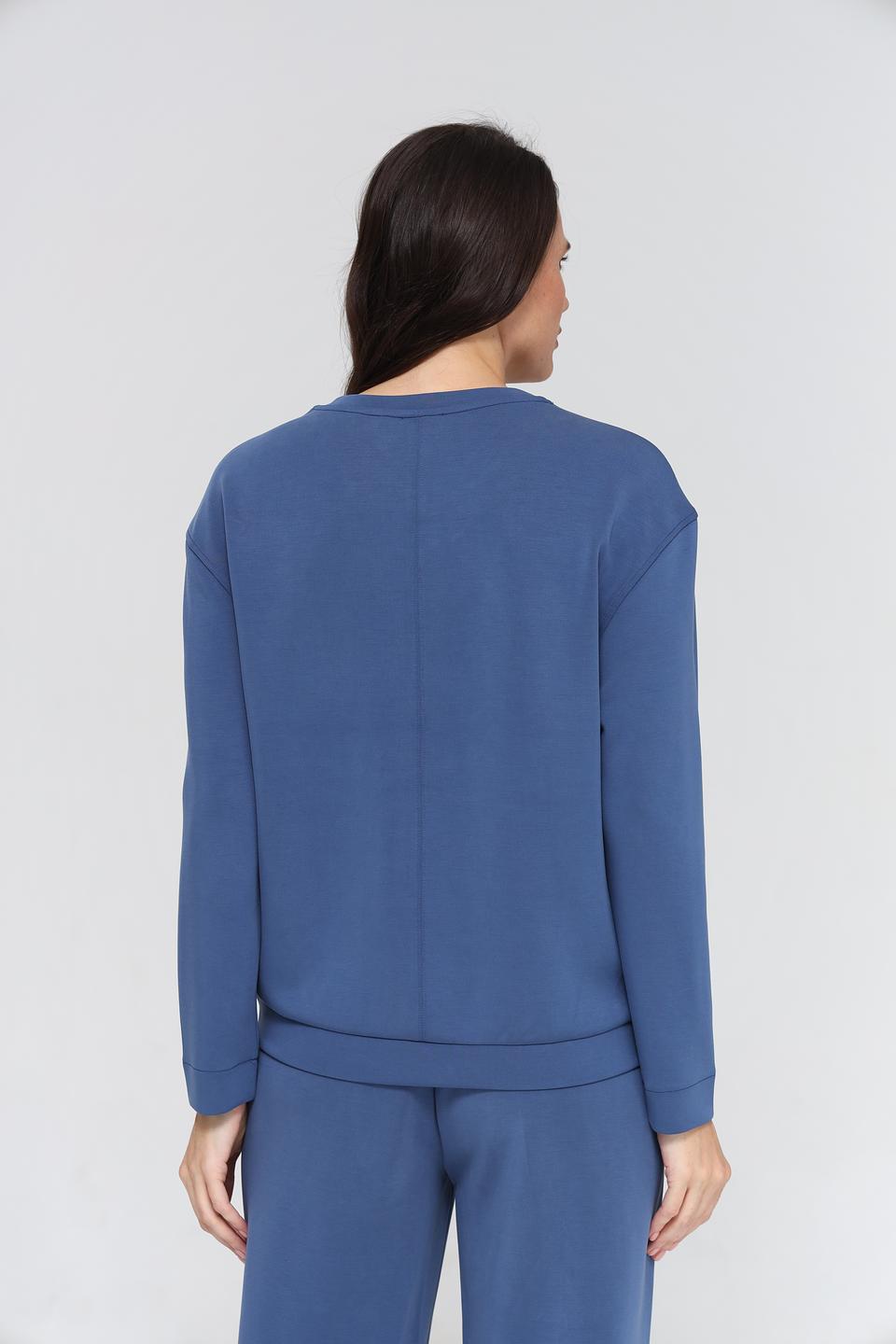 Пуловер Gerry Weber EDITION синий с цветами