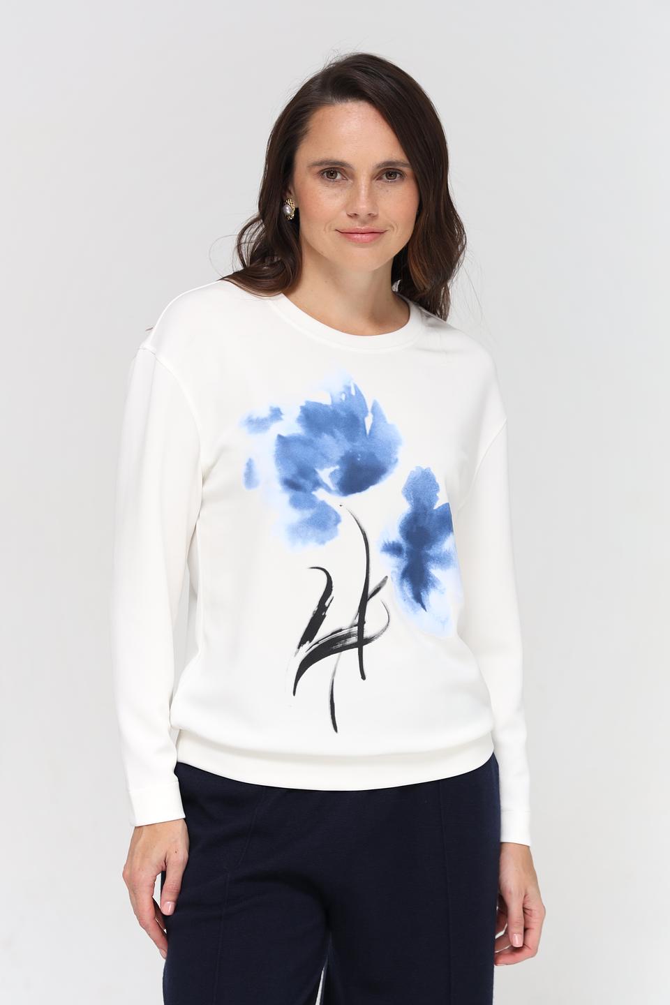 Пуловер Gerry Weber с цветочным принтом