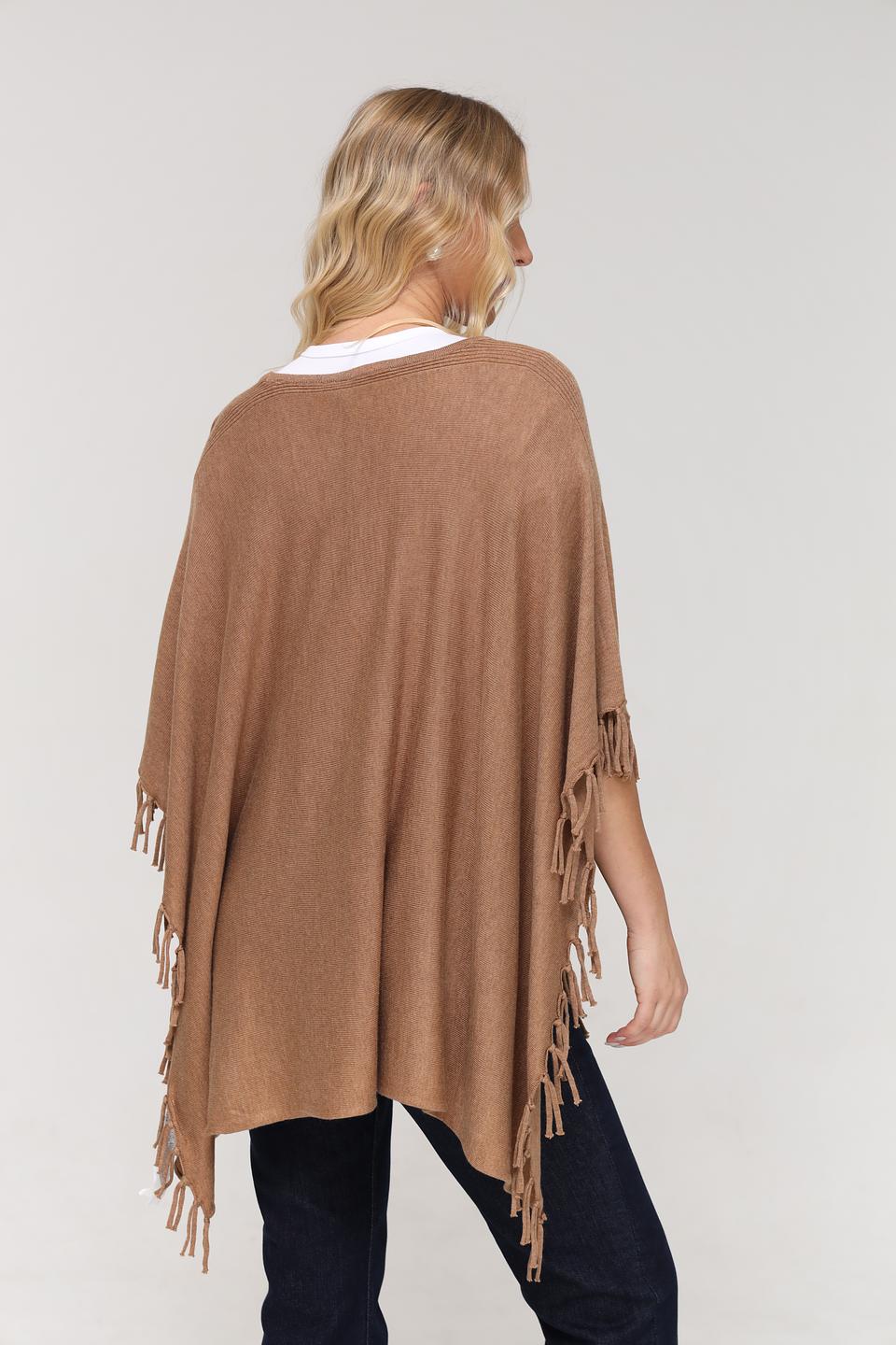 Пончо Gerry Weber с бахромой