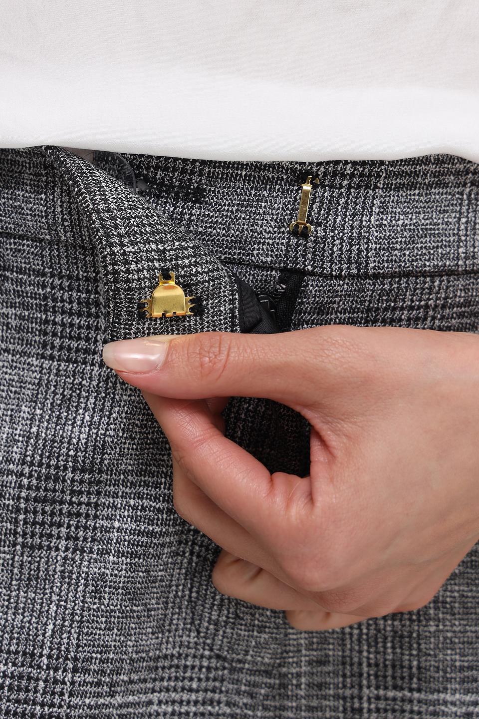 Брюки Catnoir в клетку серые