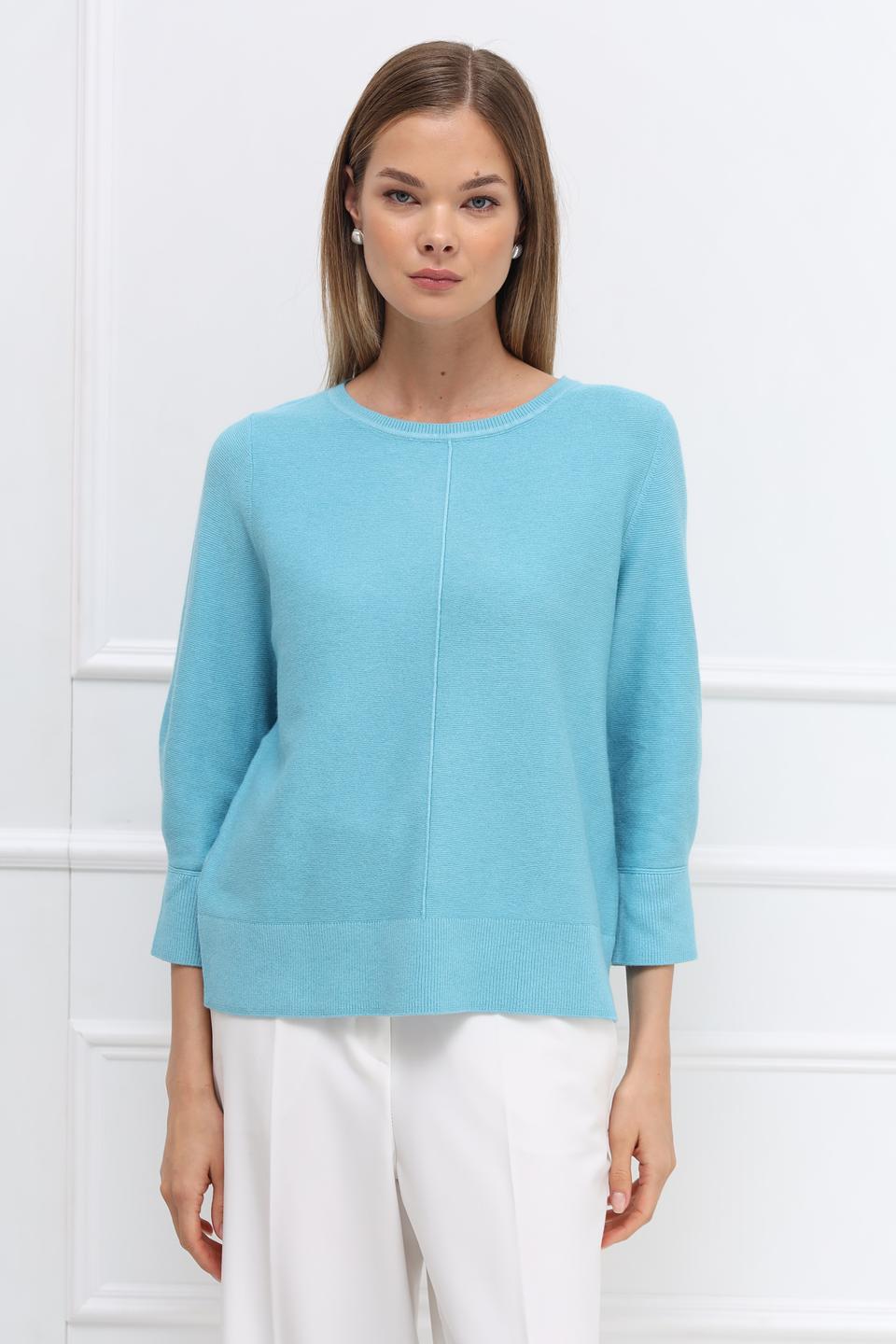 Пуловер Rabe collection бирюзовый