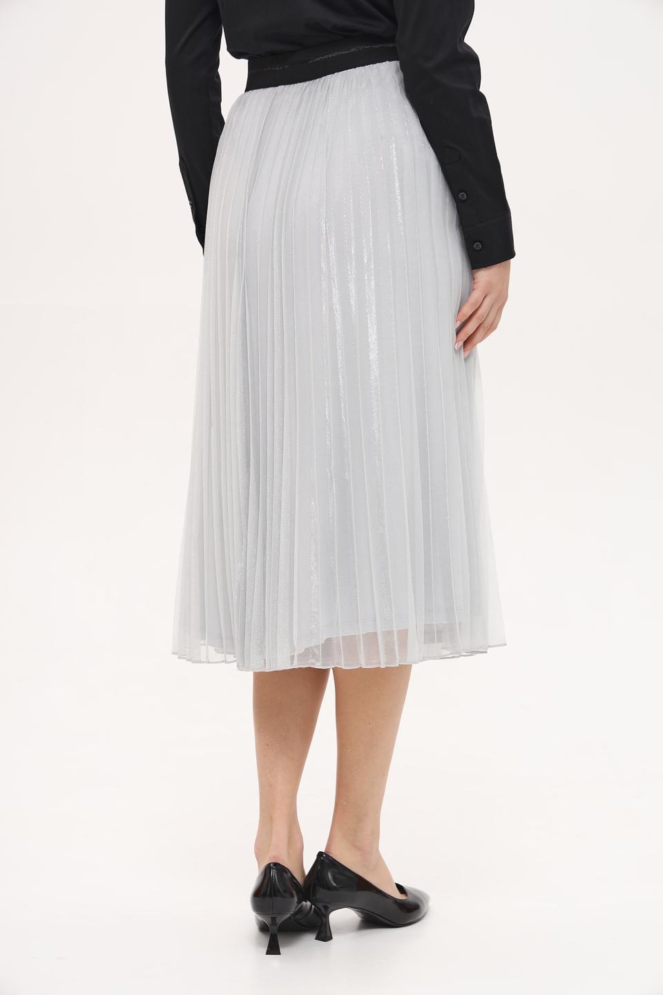 Юбка Taifun плиссе серебристая