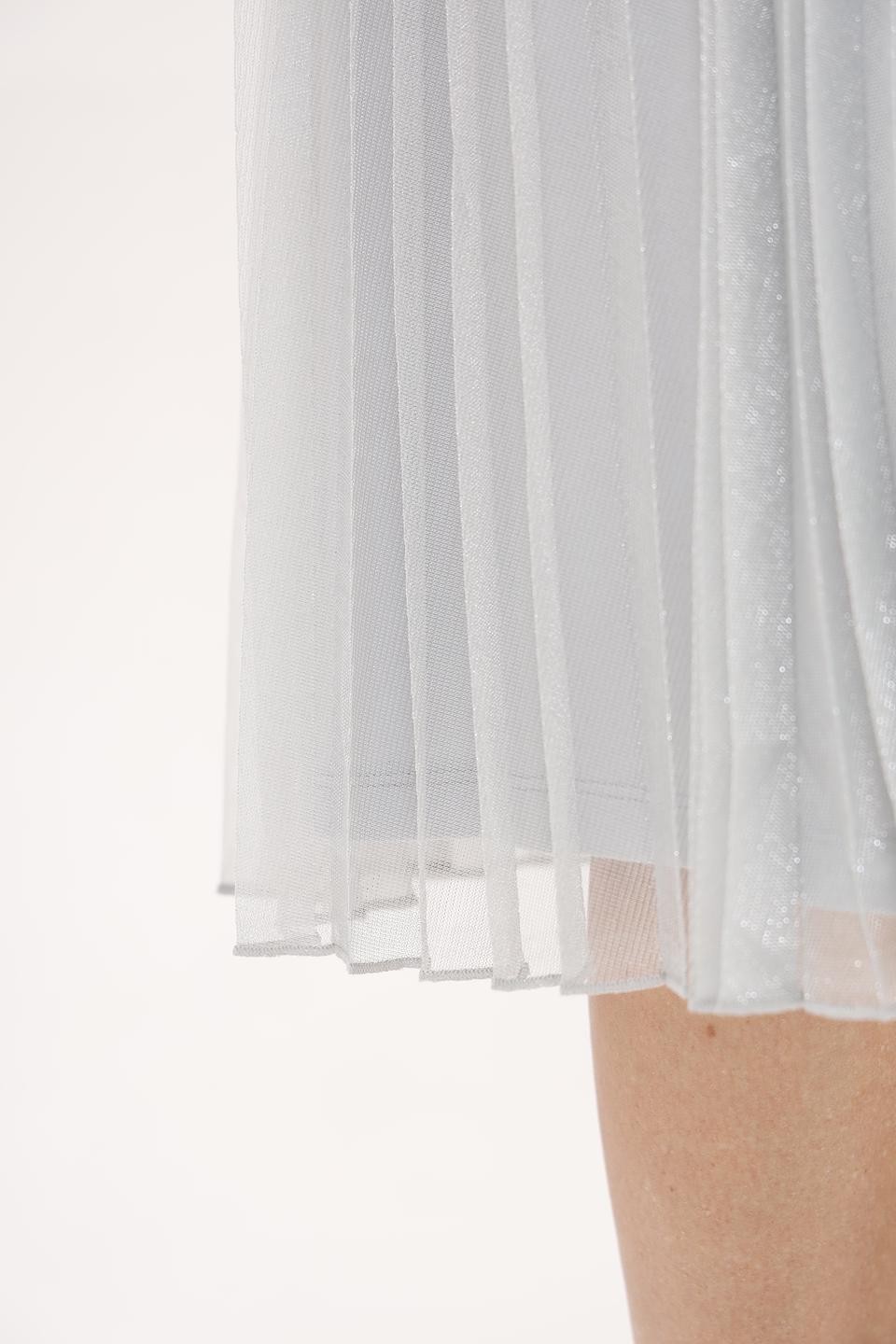 Юбка Taifun плиссе серебристая