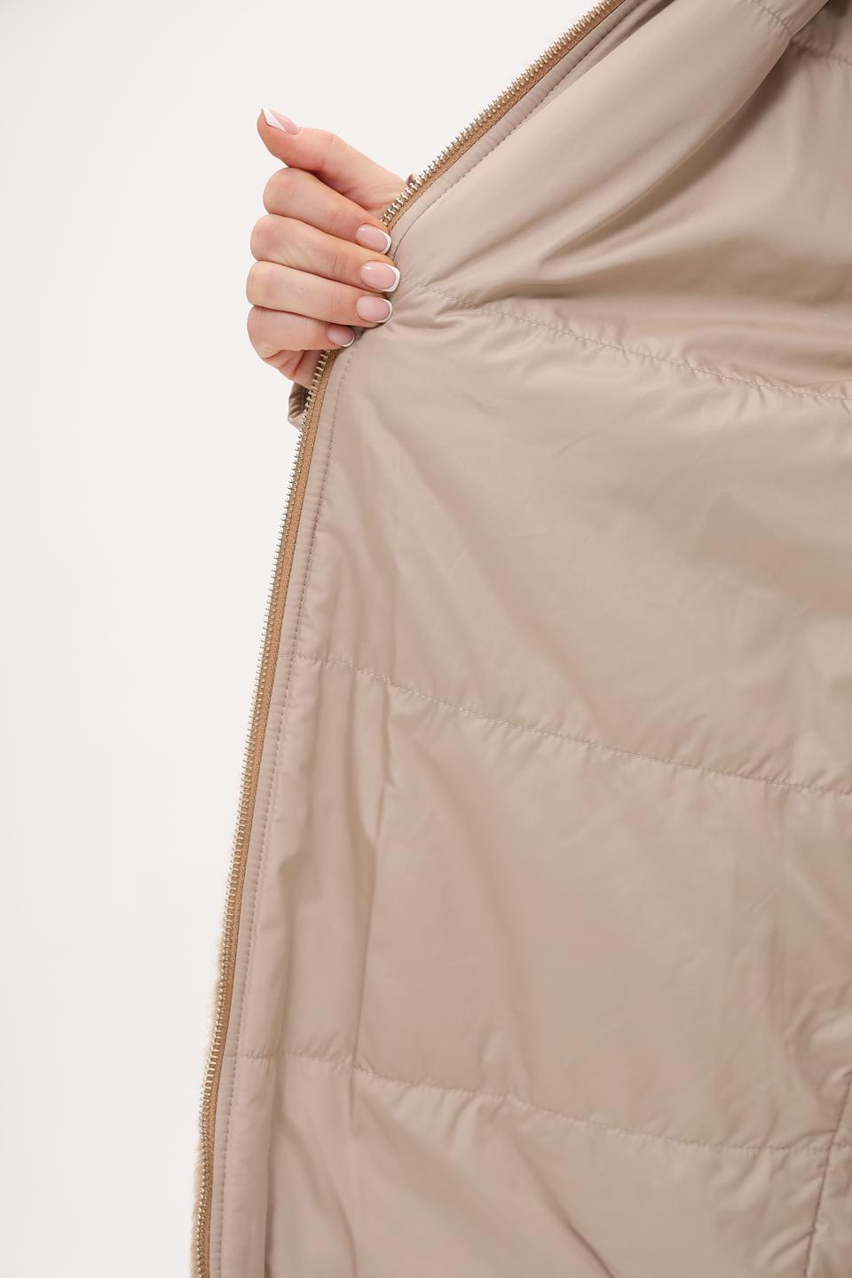 Пальто White Label с меховым эффектом