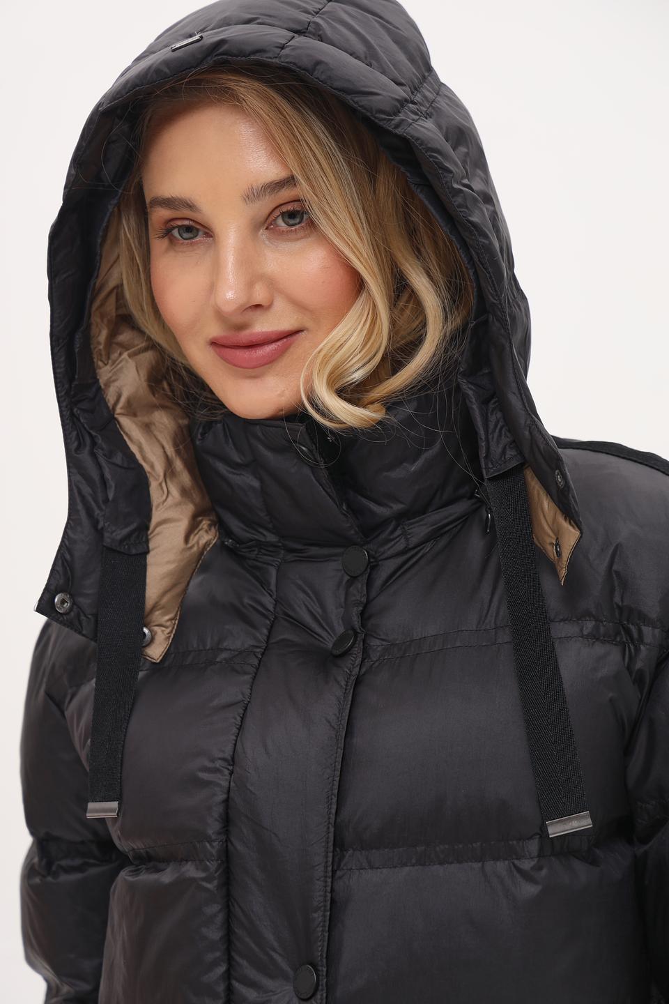 Куртка White Label чёрная стеганая