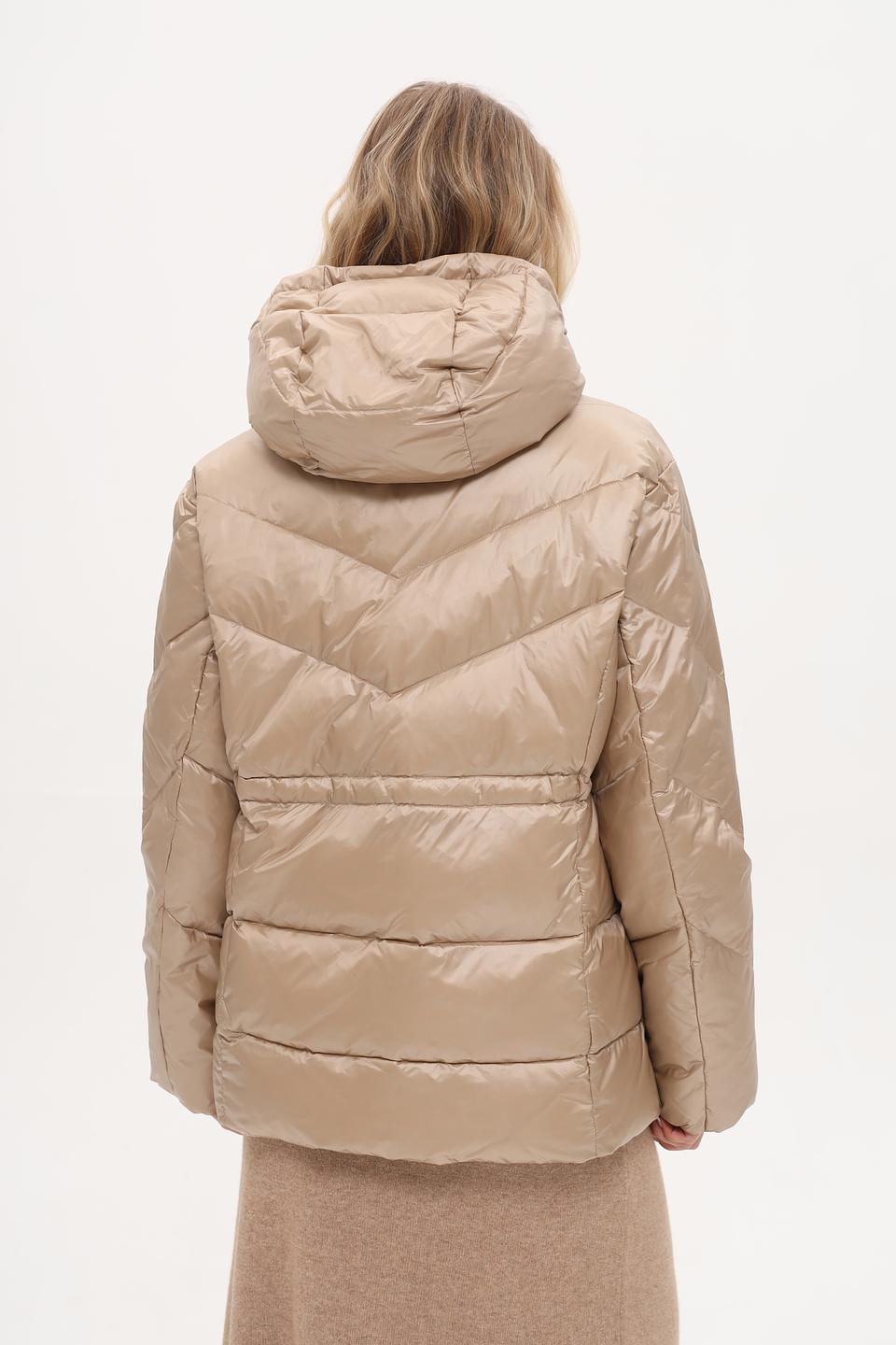 Куртка White Label стеганая бежевая