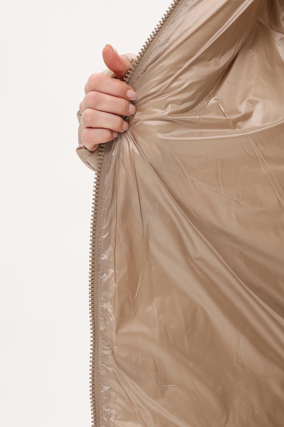 Куртка White Label стеганая бежевая