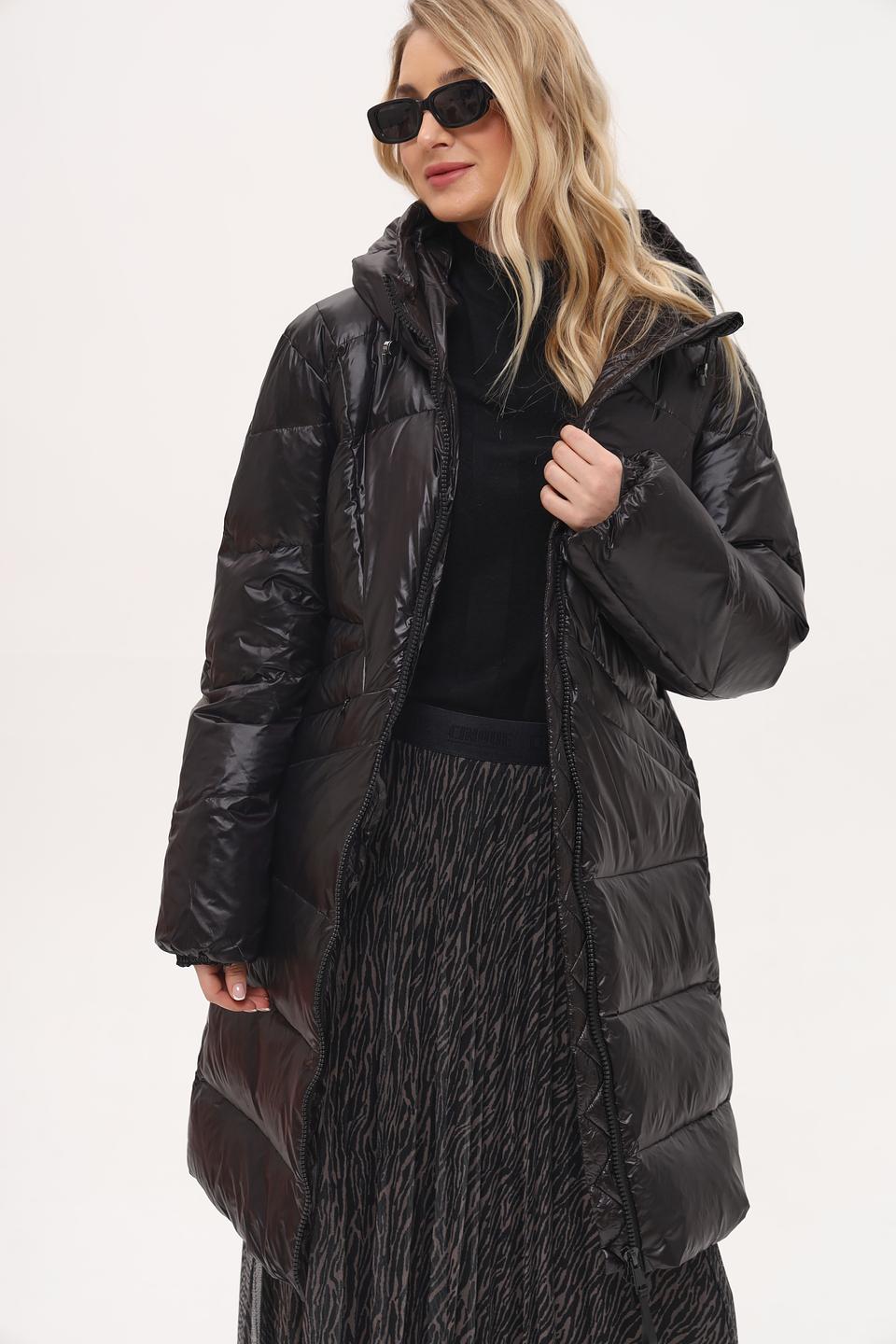 Пальто White Label стеганое чёрное