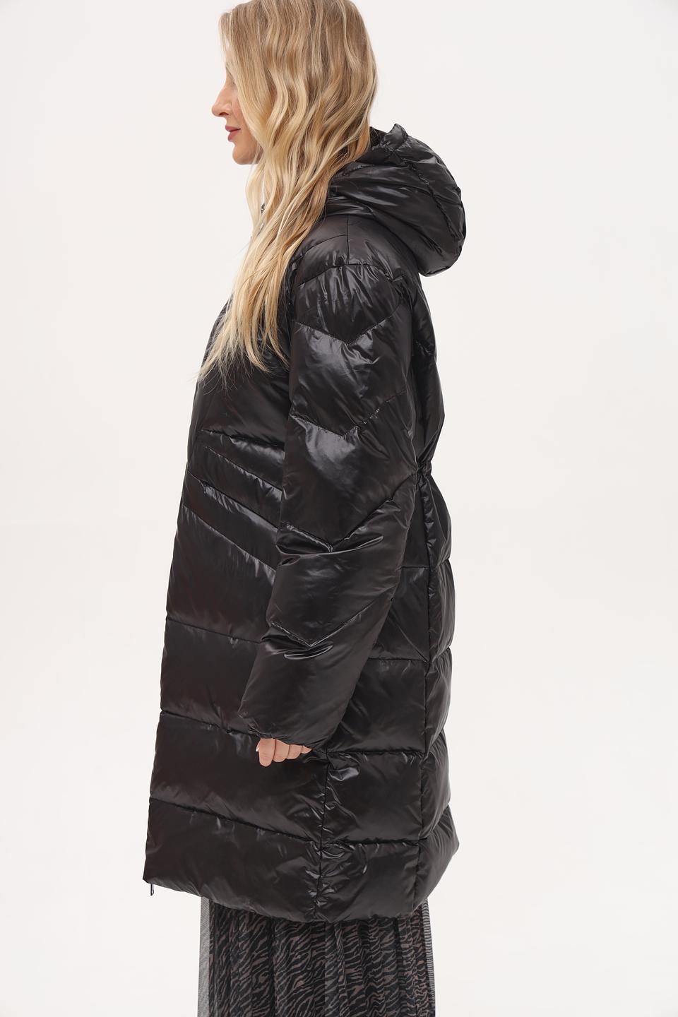 Пальто White Label стеганое чёрное