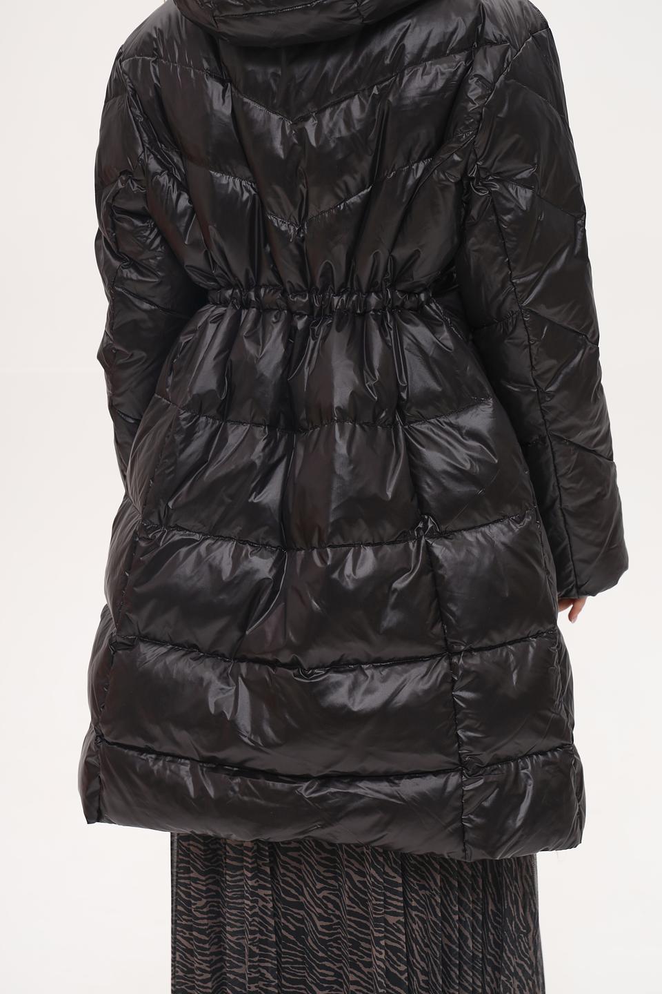 Пальто White Label стеганое чёрное