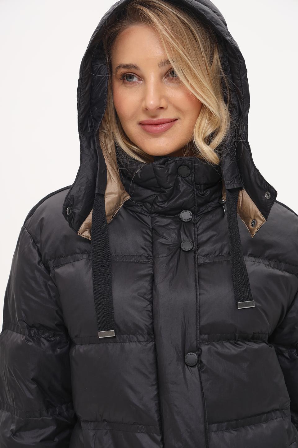 Пальто White Label стеганое чёрное