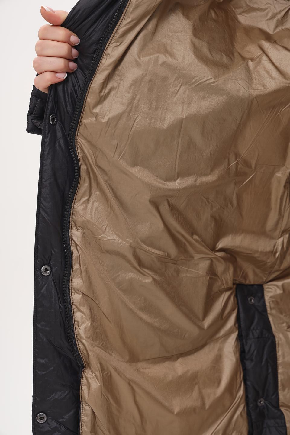 Пальто White Label стеганое чёрное