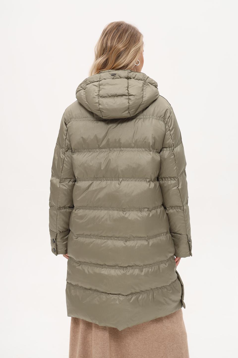 Пальто White Label стеганое хаки