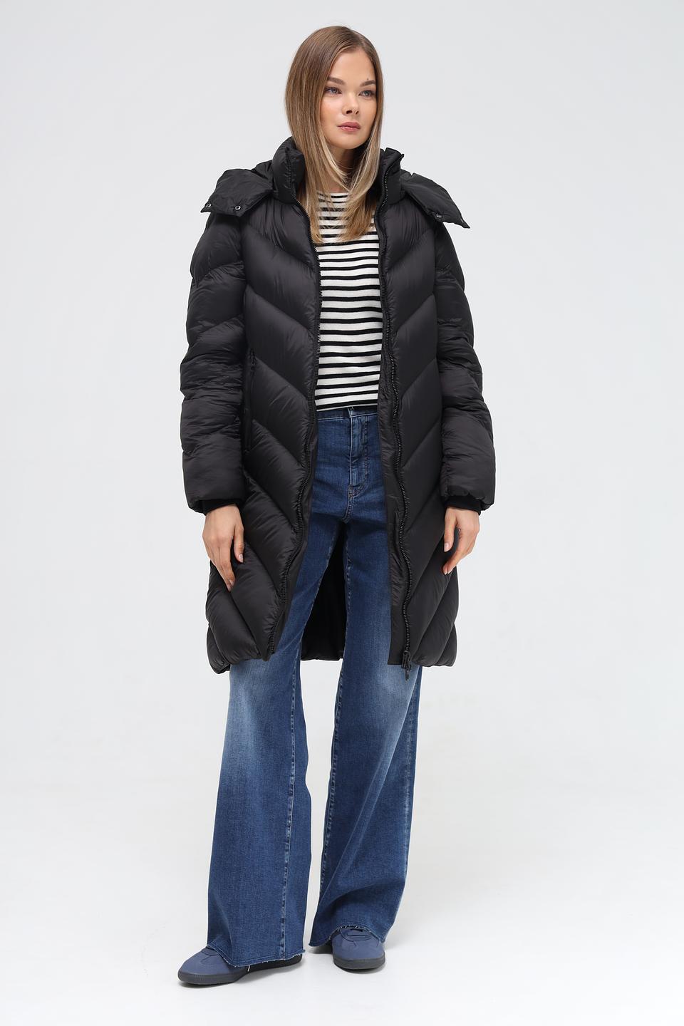 Пальто Milestone стеганое чёрное