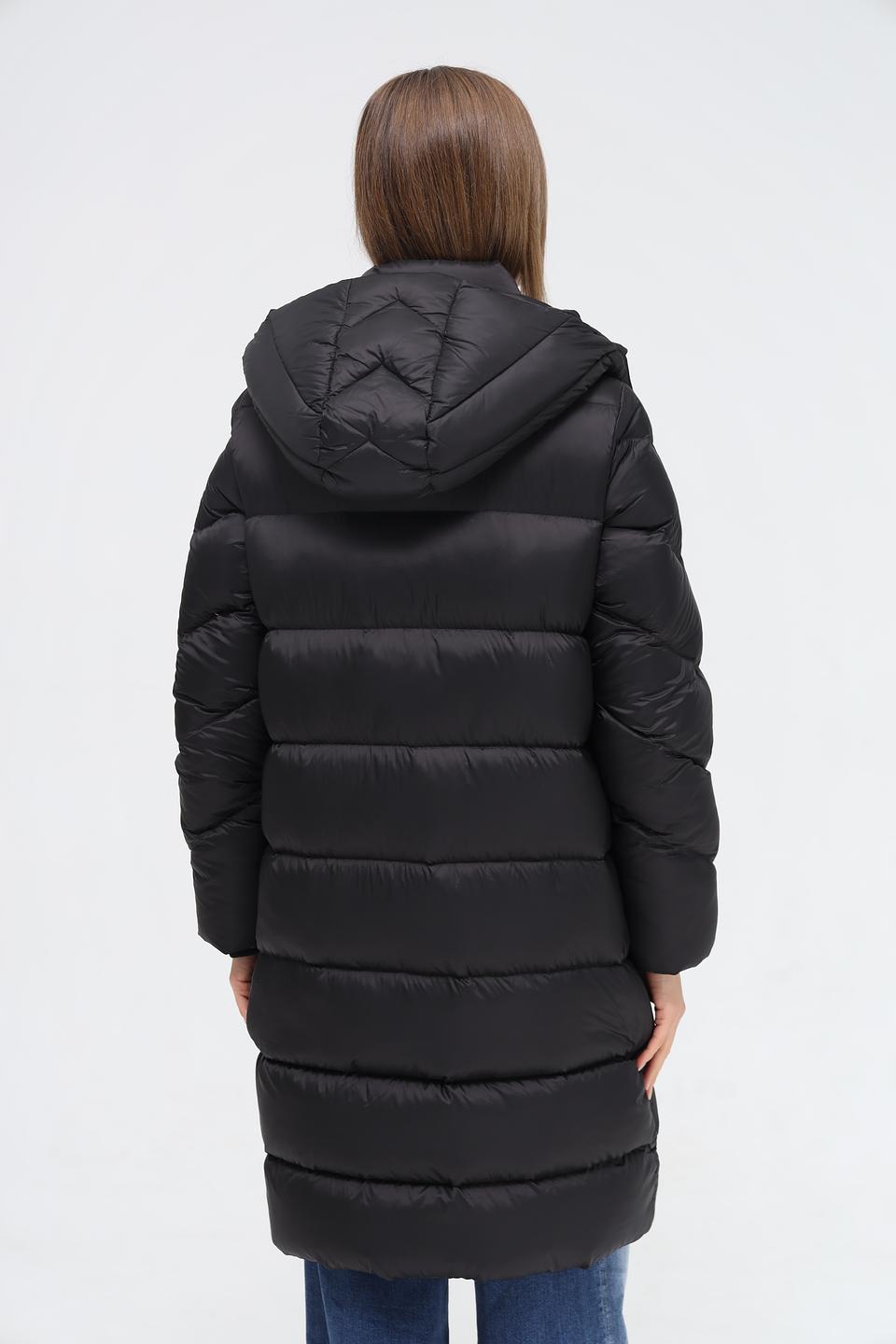 Пальто Milestone стеганое чёрное