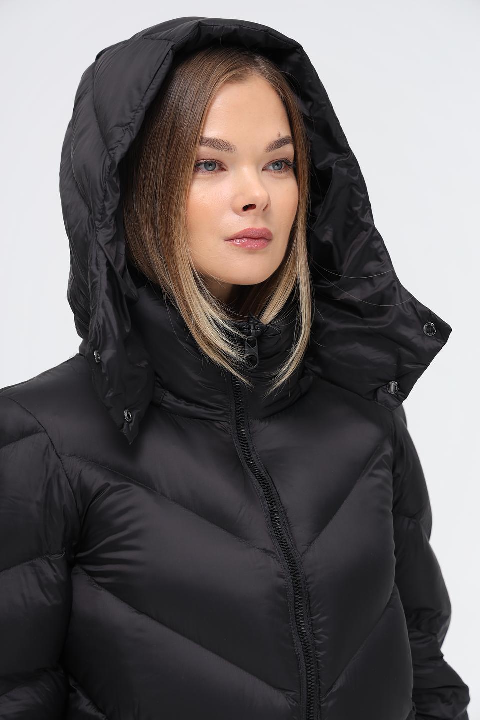 Пальто Milestone стеганое чёрное