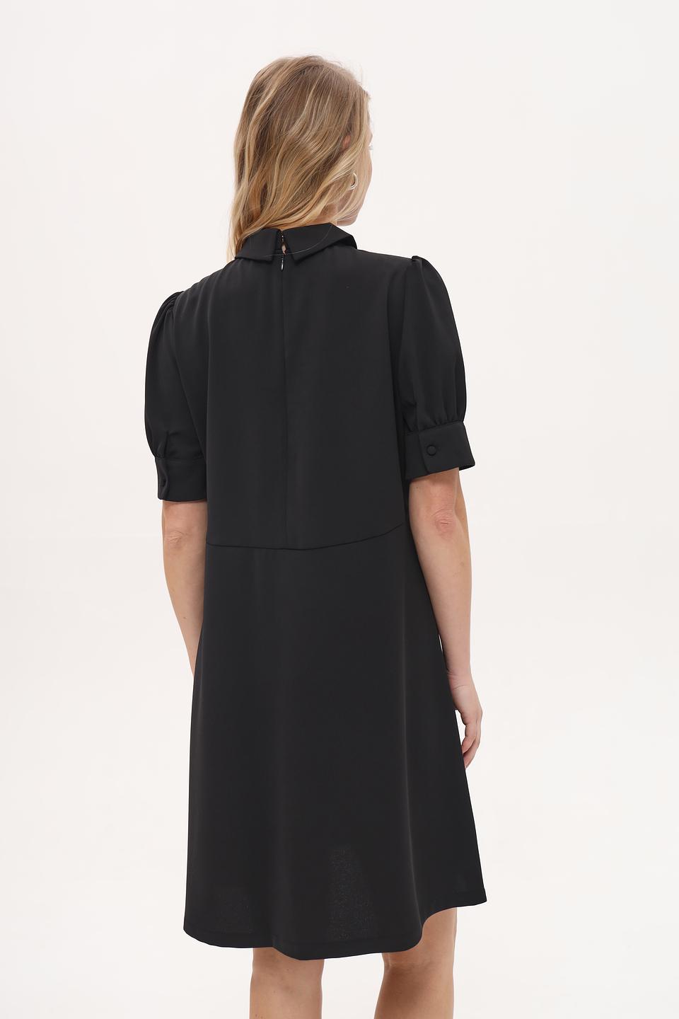 Платье Seidensticker чёрное с воротником