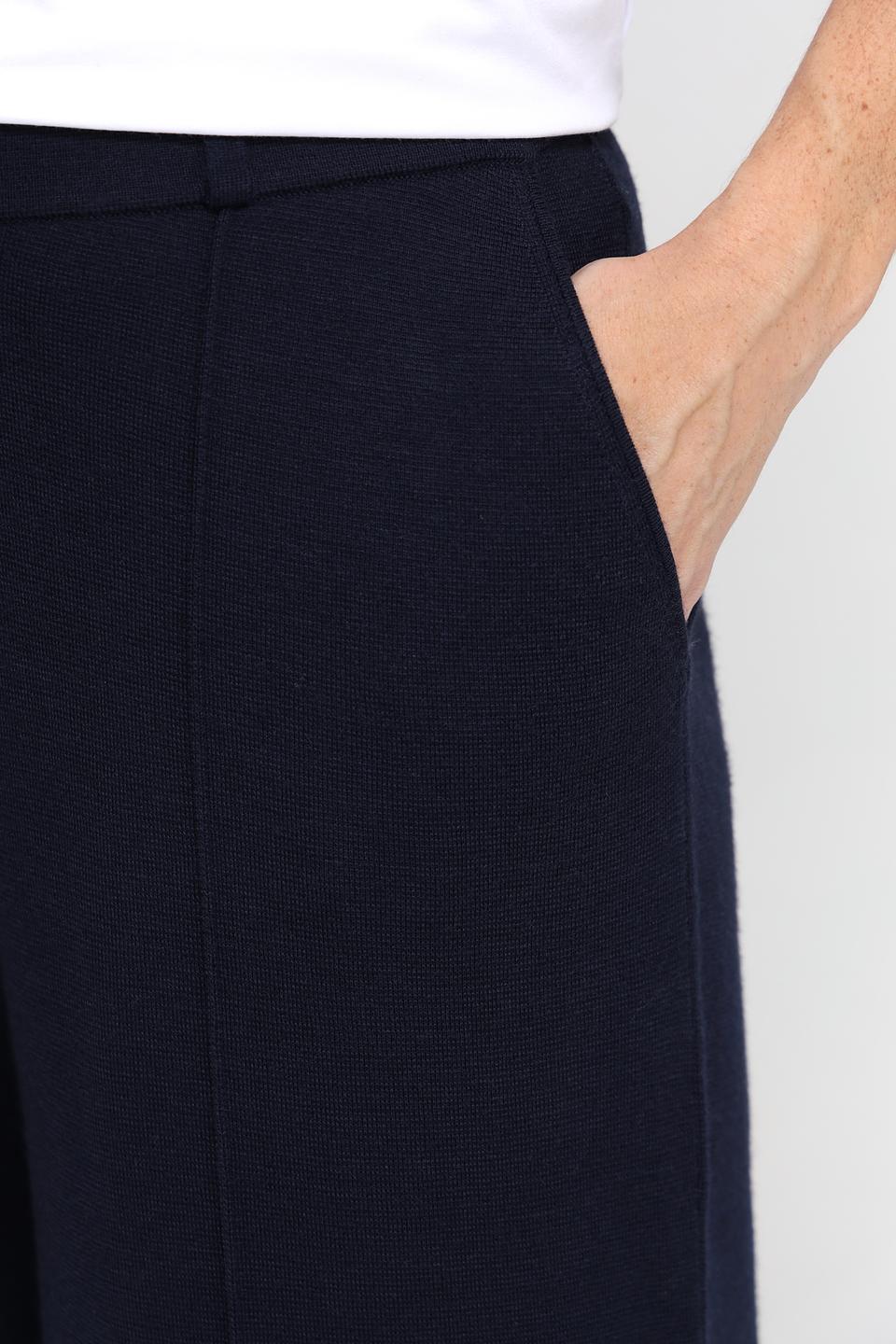 Брюки палаццо UNQ темно-синие
