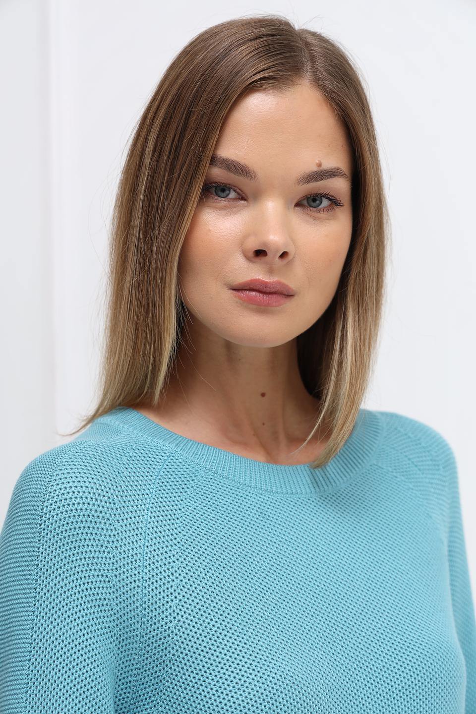 Пуловер Rabe collection бирюзовый