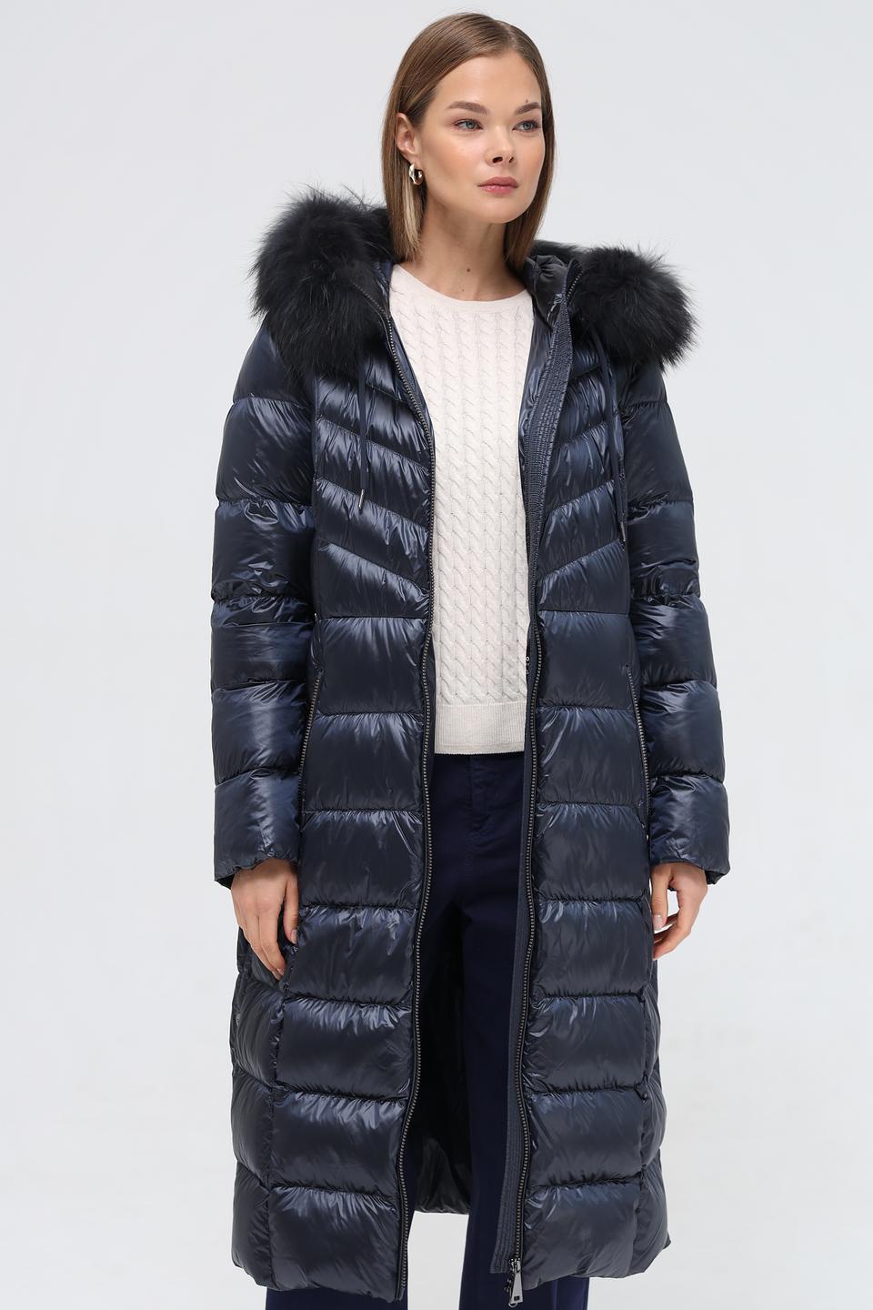Пальто стеганое Betty Barclay темно-синее