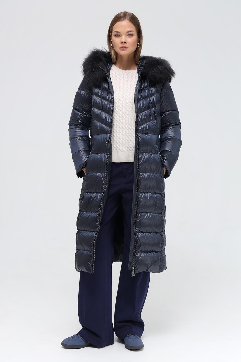Пальто стеганое Betty Barclay темно-синее
