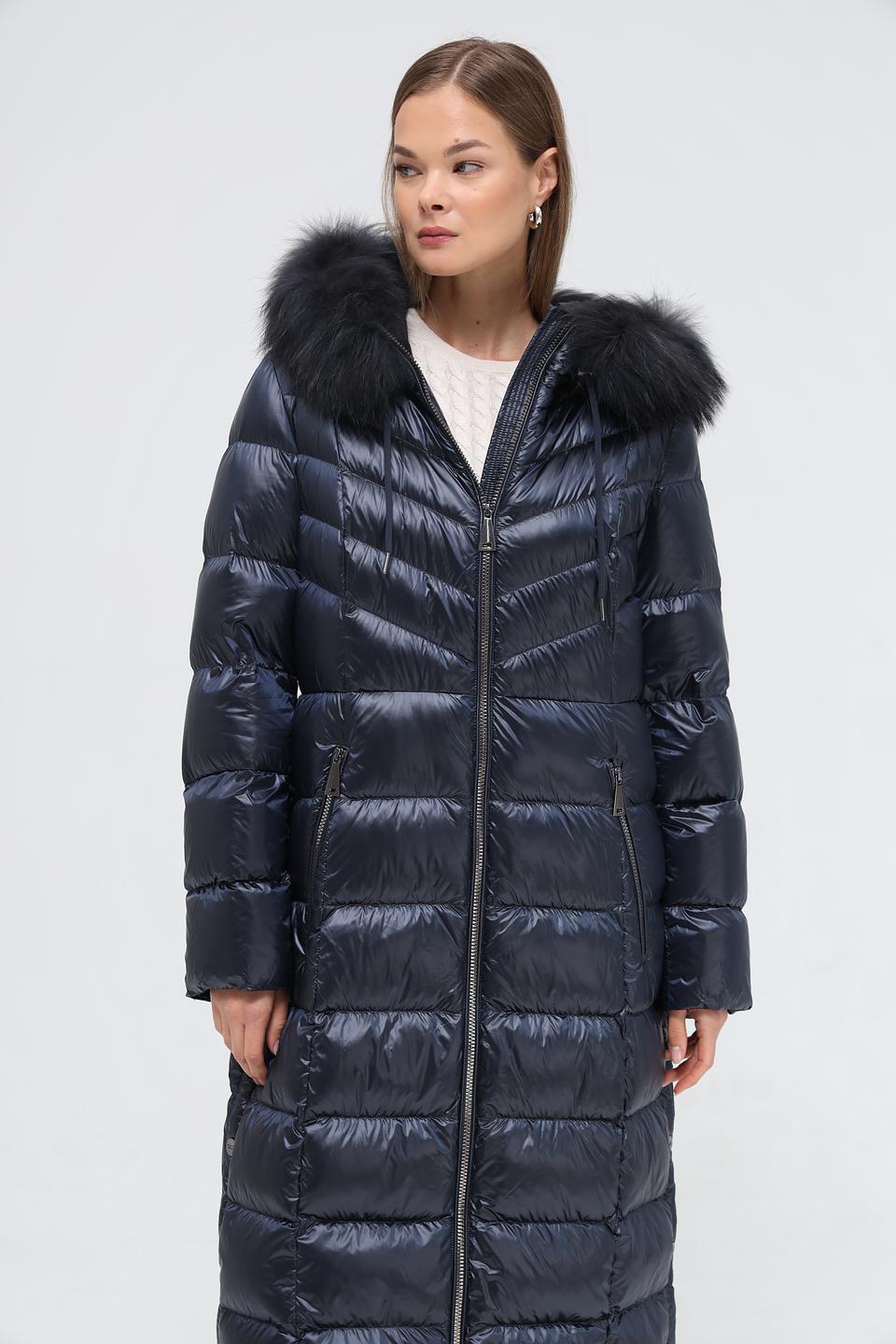 Пальто стеганое Betty Barclay темно-синее