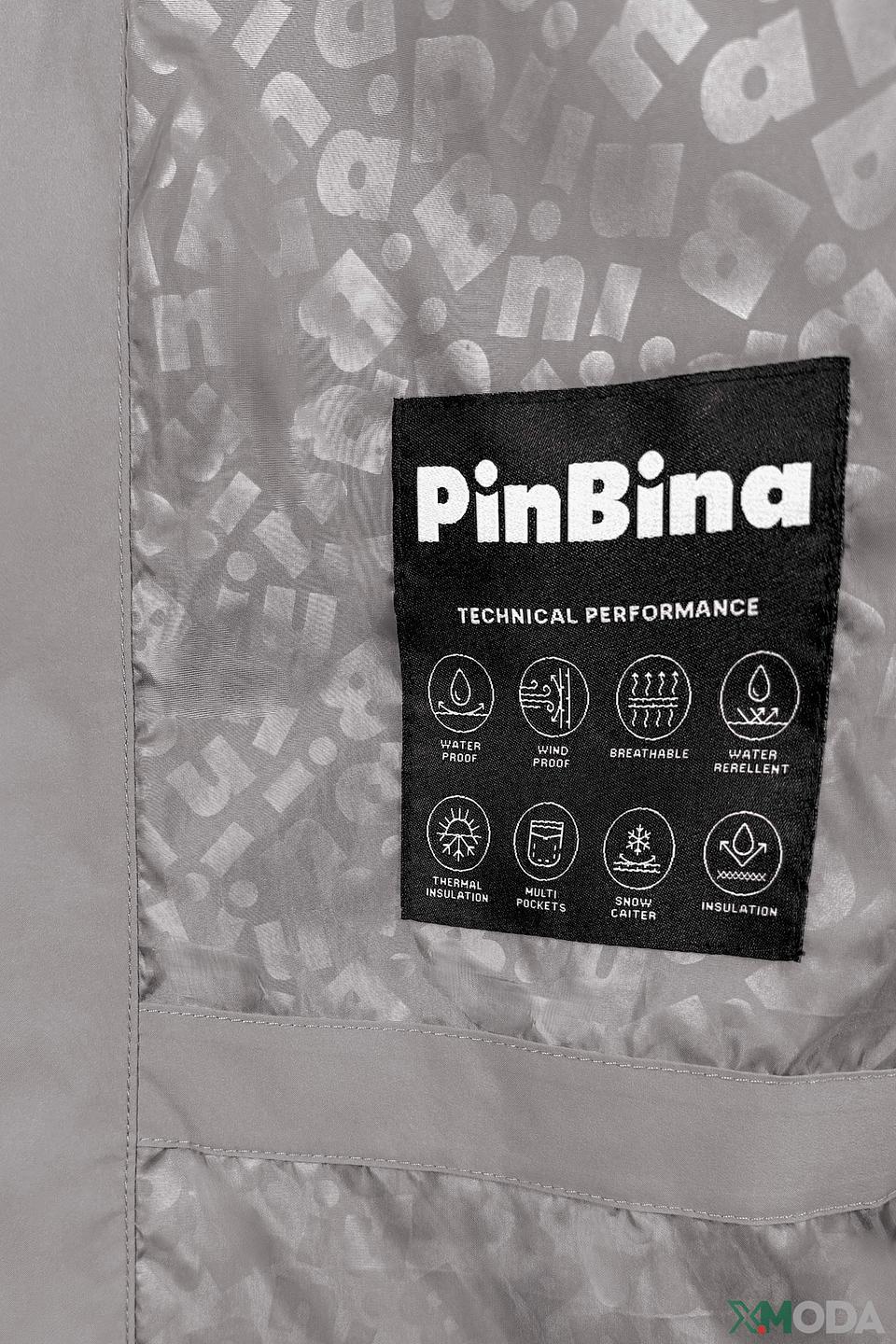 Пальто PinBina дет. серое