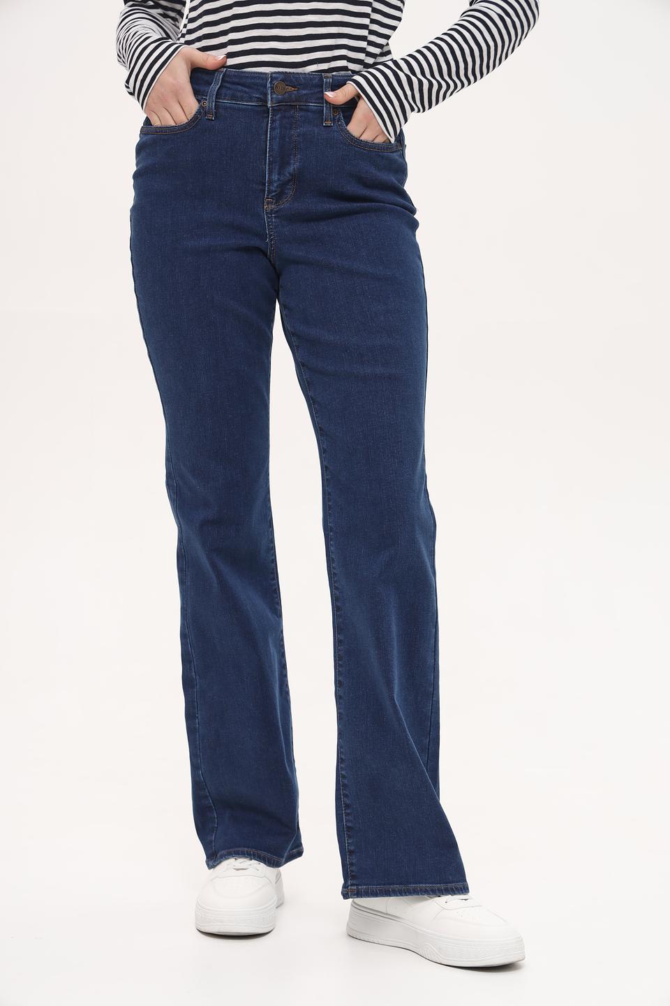 Джинсы NYDJ клеш темно-синие