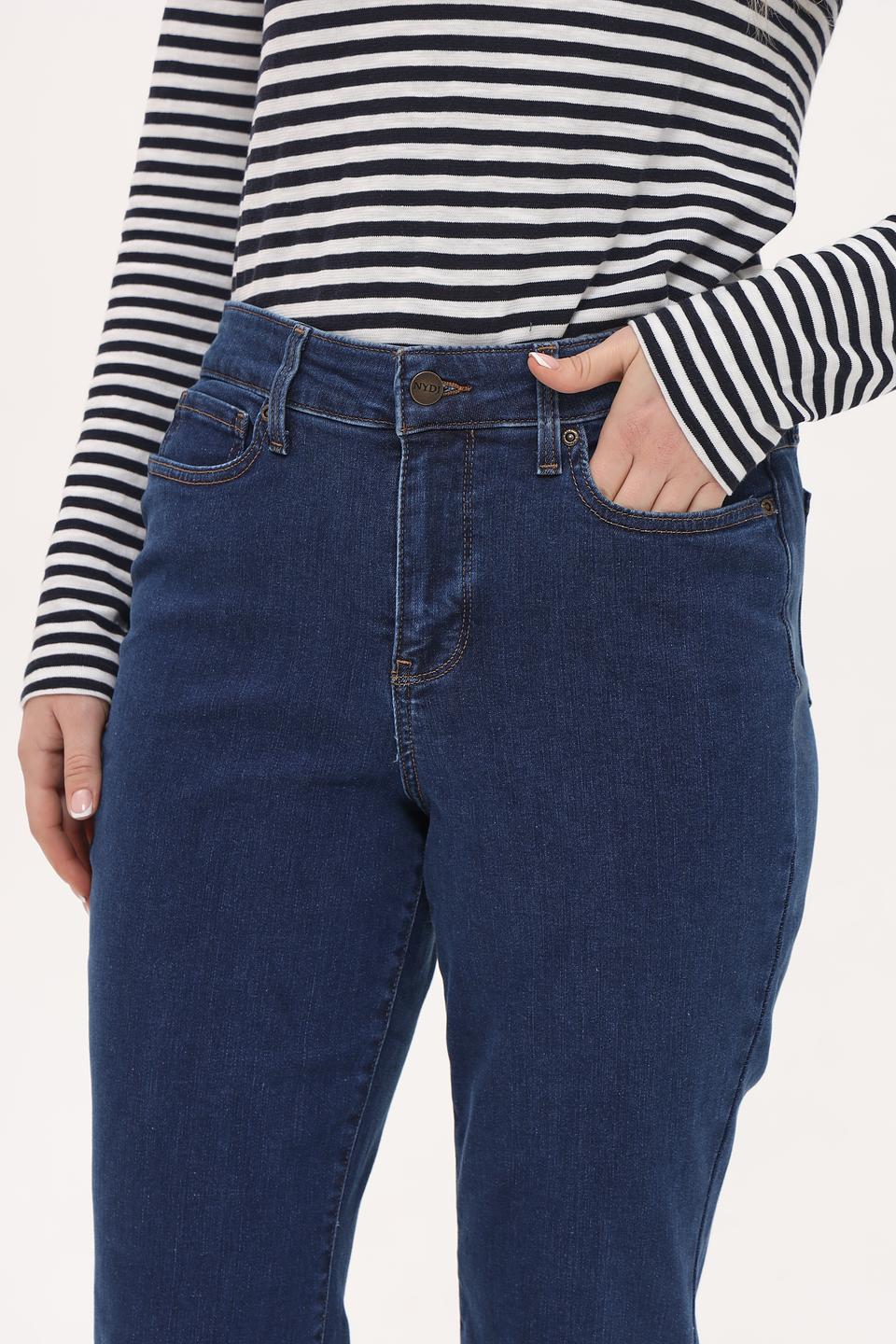 Джинсы NYDJ клеш темно-синие