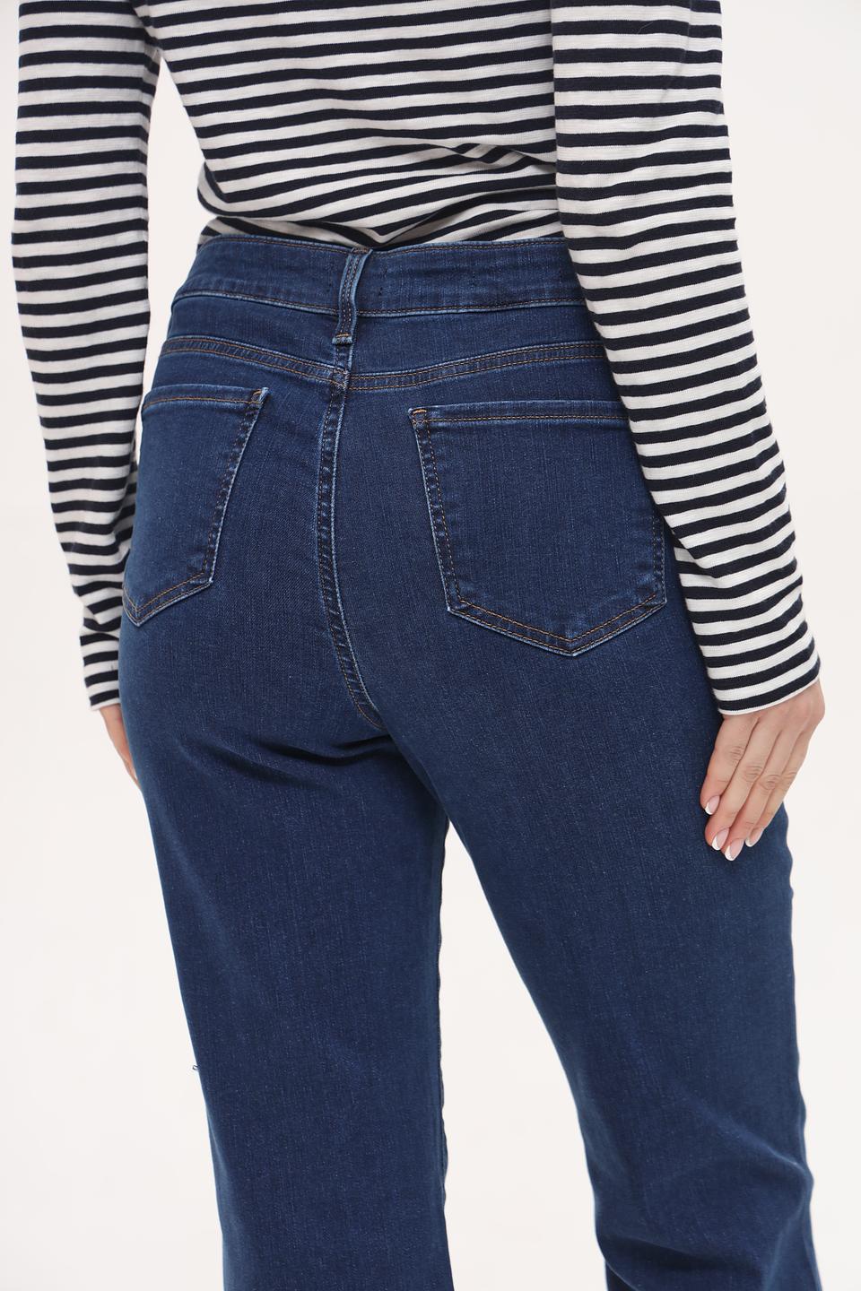Джинсы NYDJ клеш темно-синие