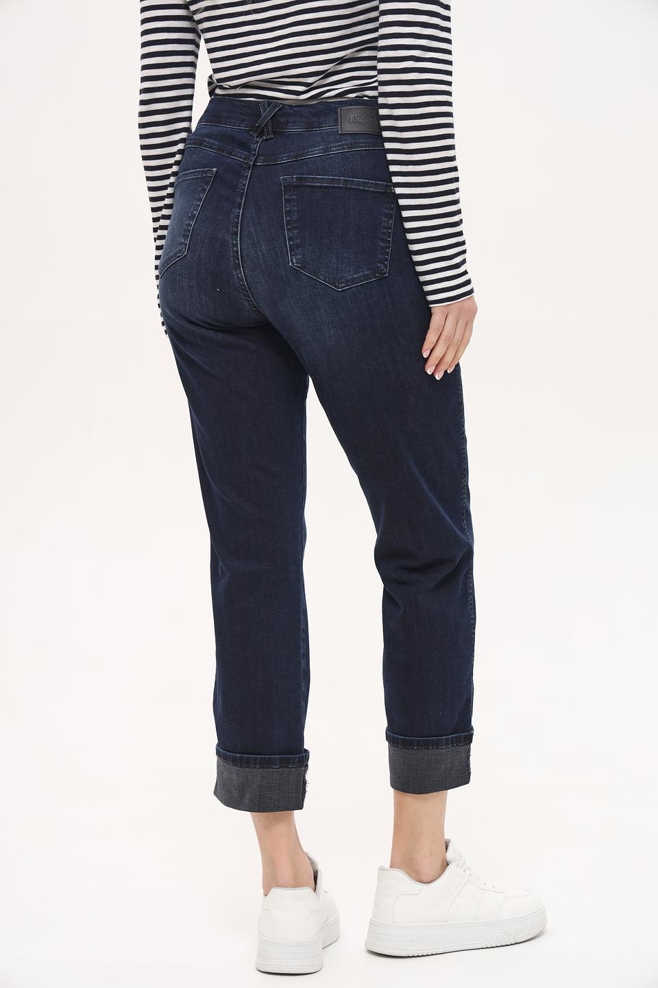 Джинсы Angels укороченные тёмно-синие