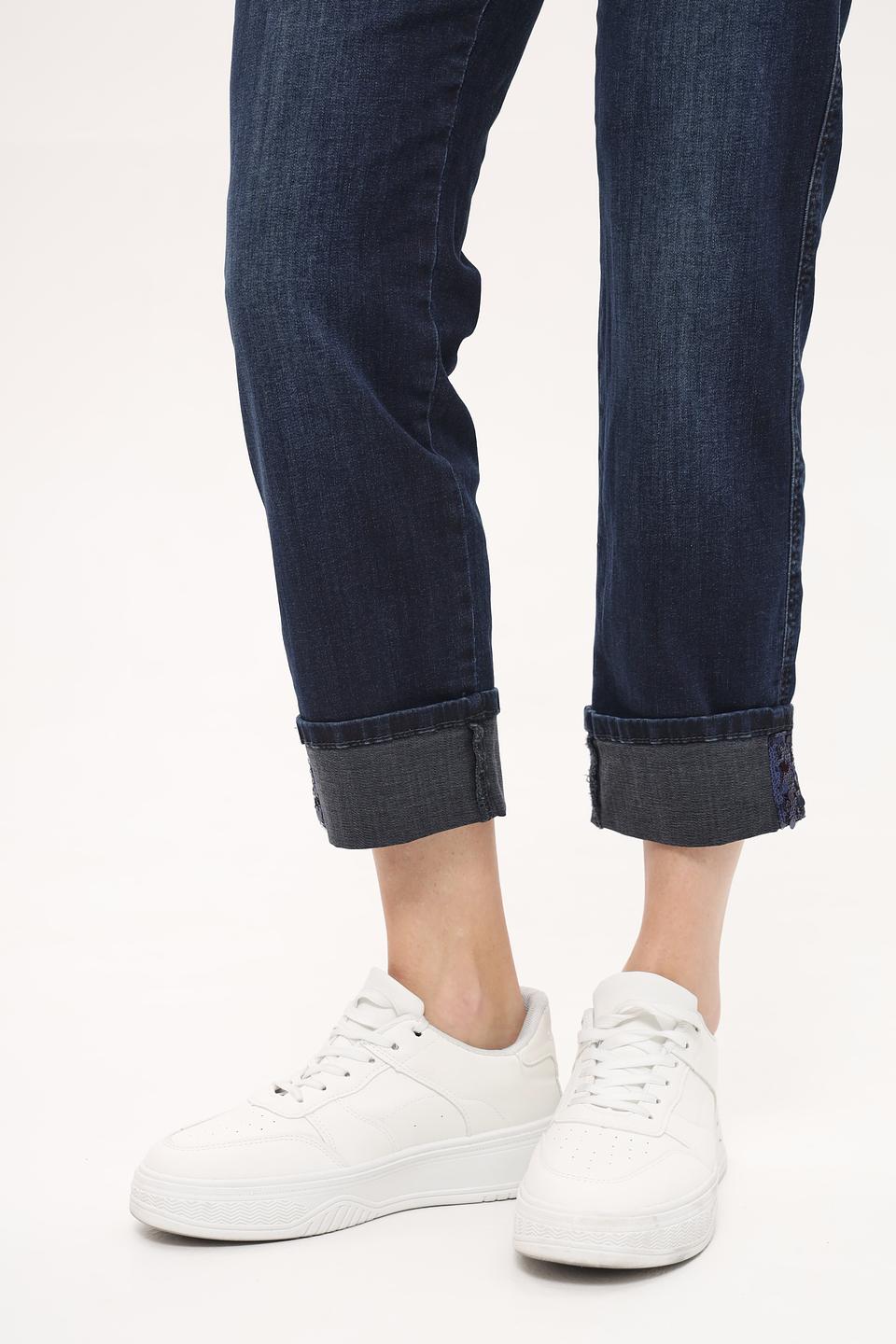 Джинсы Angels укороченные тёмно-синие