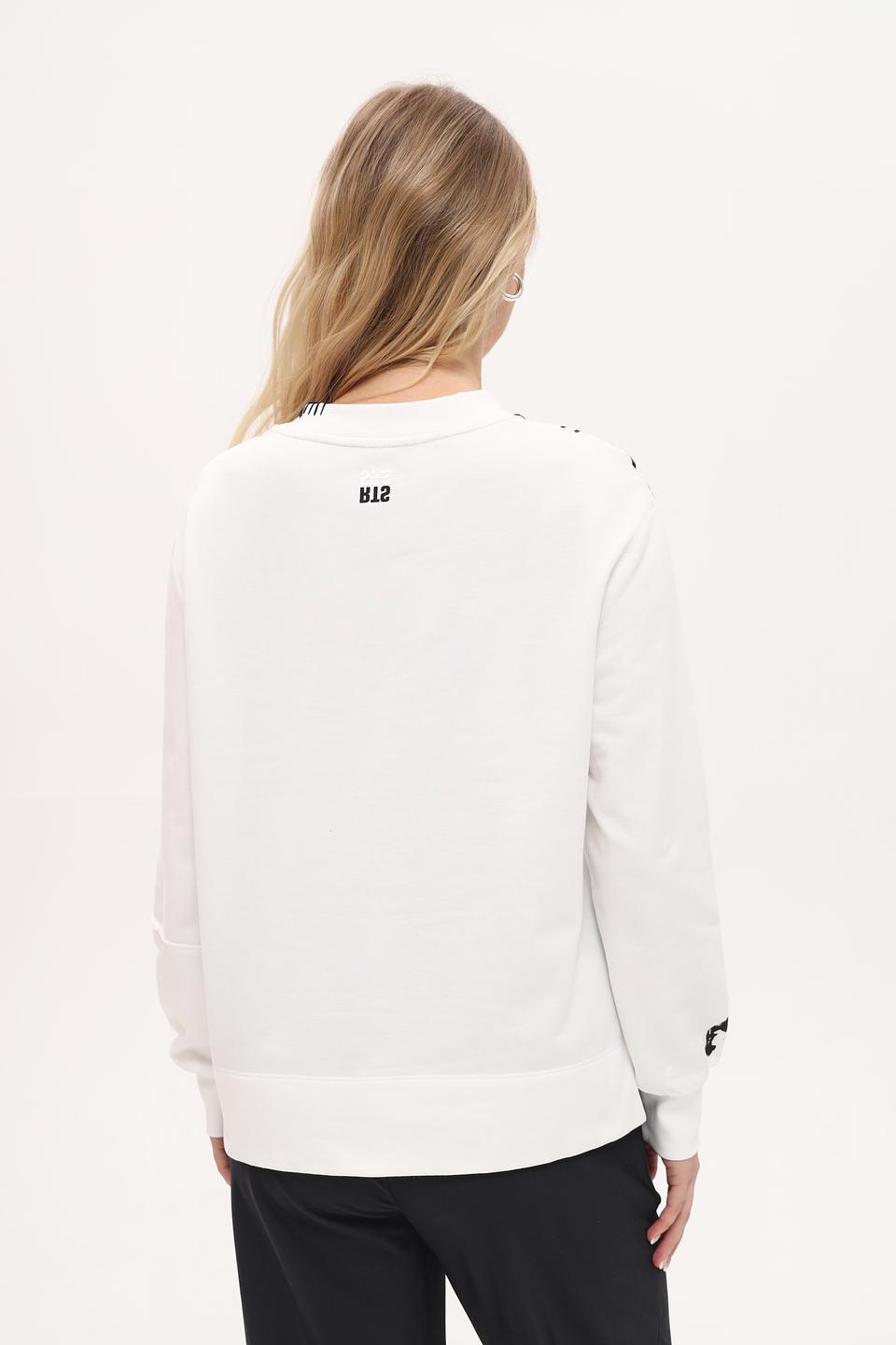 Пуловер Marc Cain с принтом белый