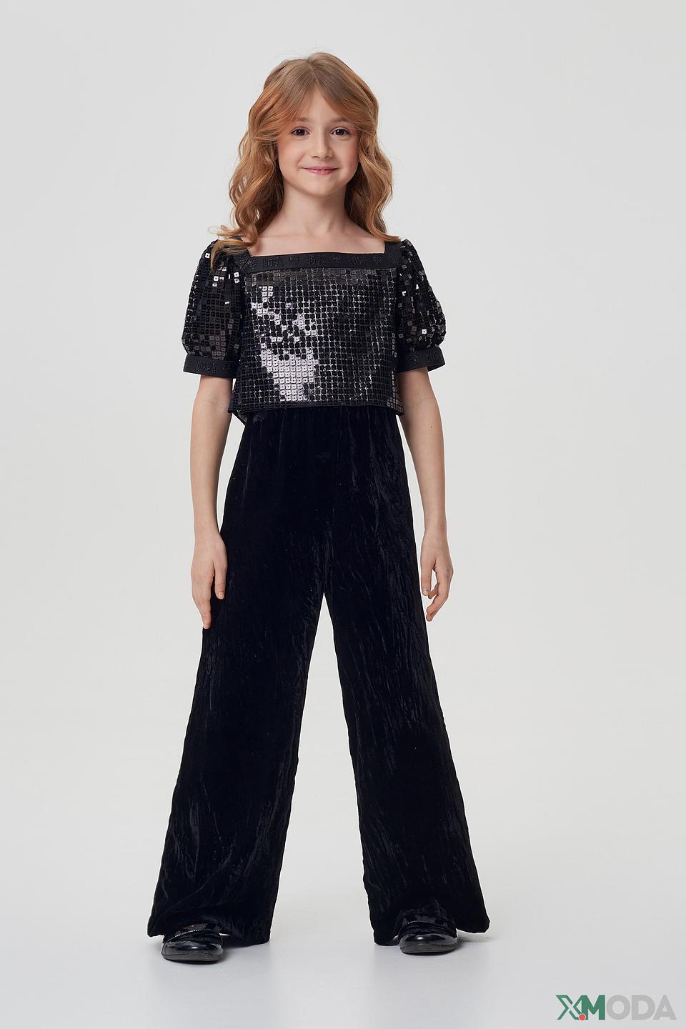 Брюки Choupette бархатные чёрные