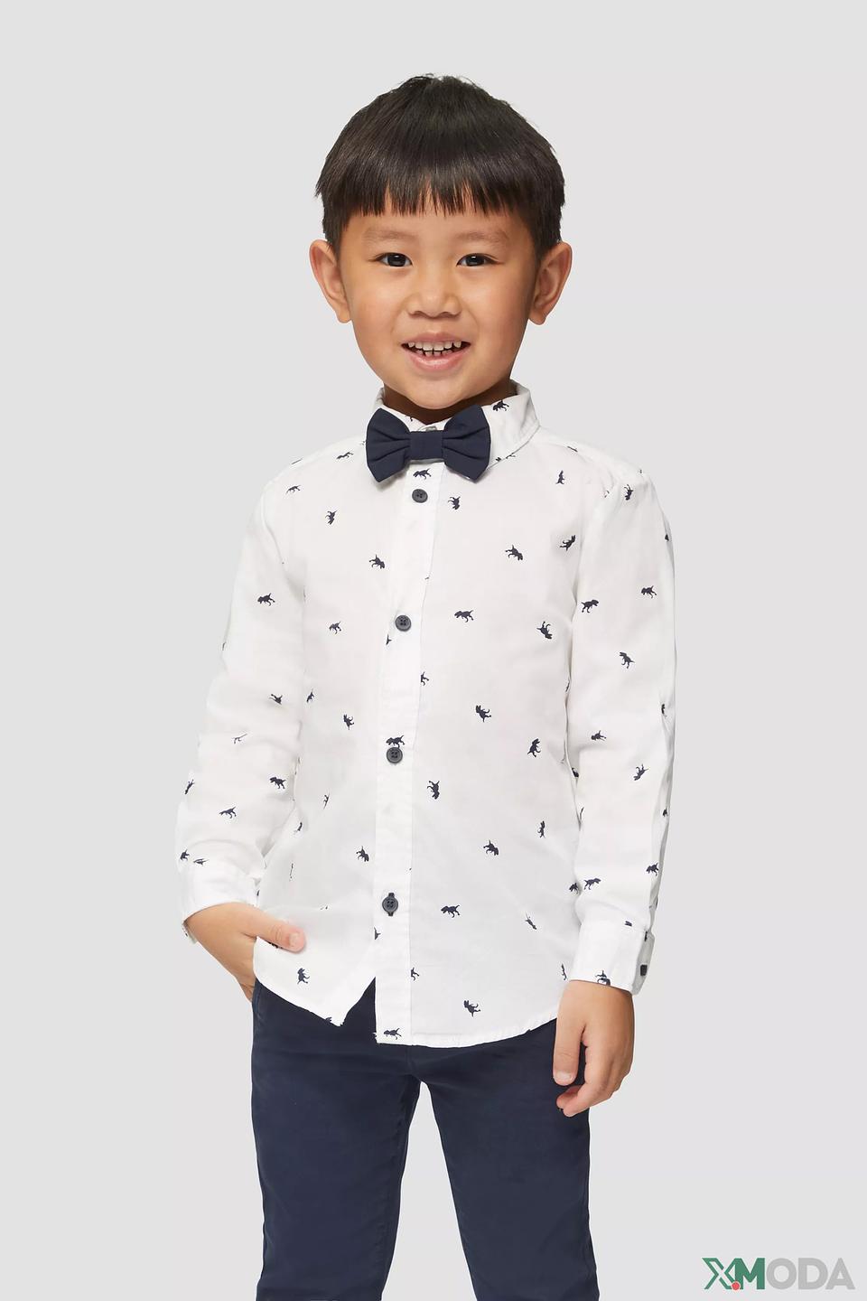 Рубашка с бабочкой s.Oliver белый