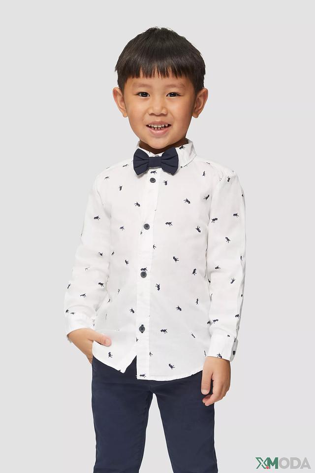 Рубашка с бабочкой s.Oliver белый