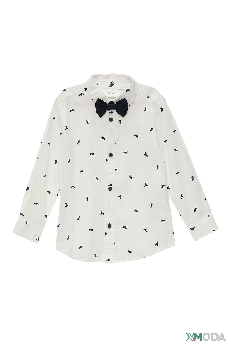 Рубашка с бабочкой s.Oliver белый
