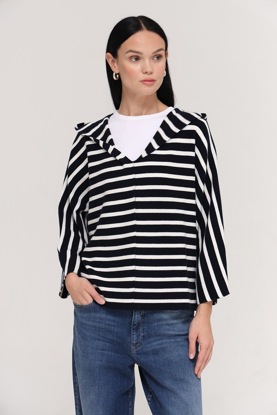 Пуловер Tom Tailor в полоску