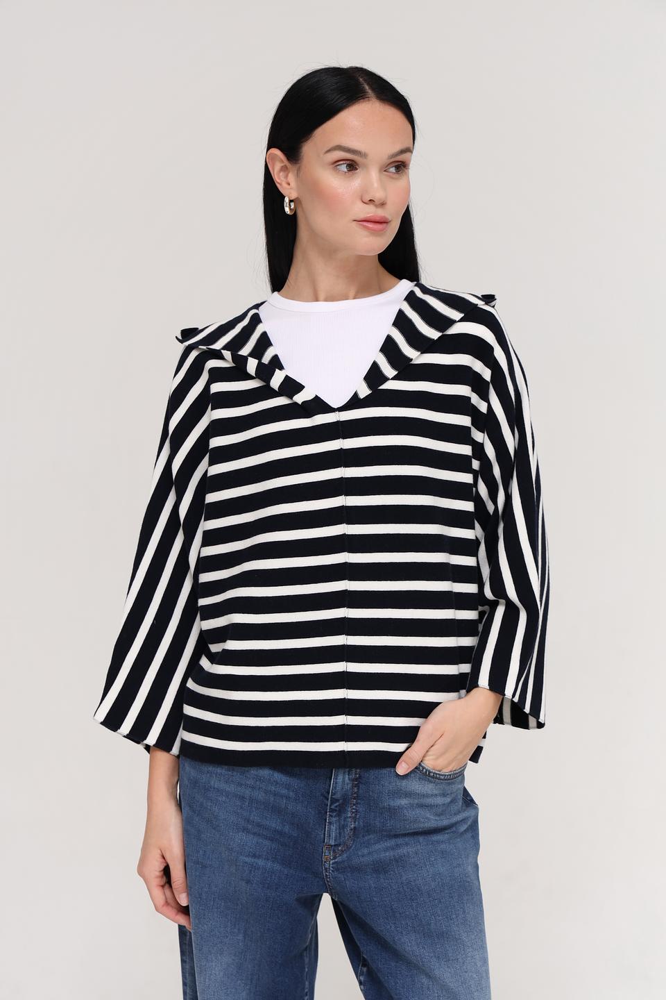 Пуловер Tom Tailor в полоску