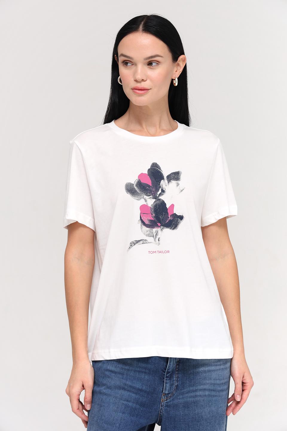 Футболка Tom Tailor с цветочным принтом