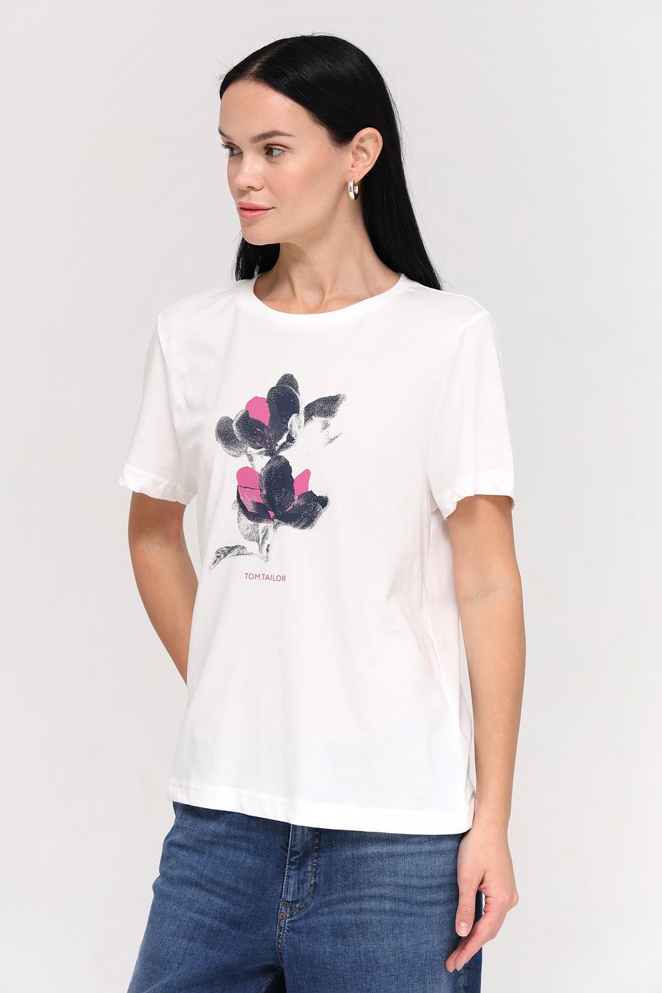 Футболка Tom Tailor с цветочным принтом