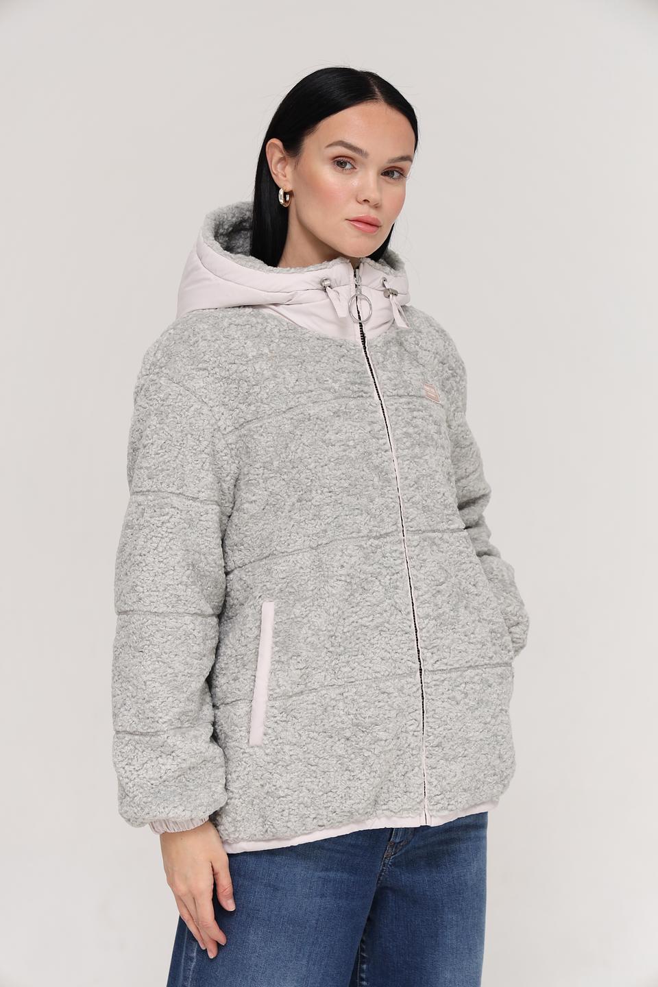 Куртка Electra style серая с капюшоном