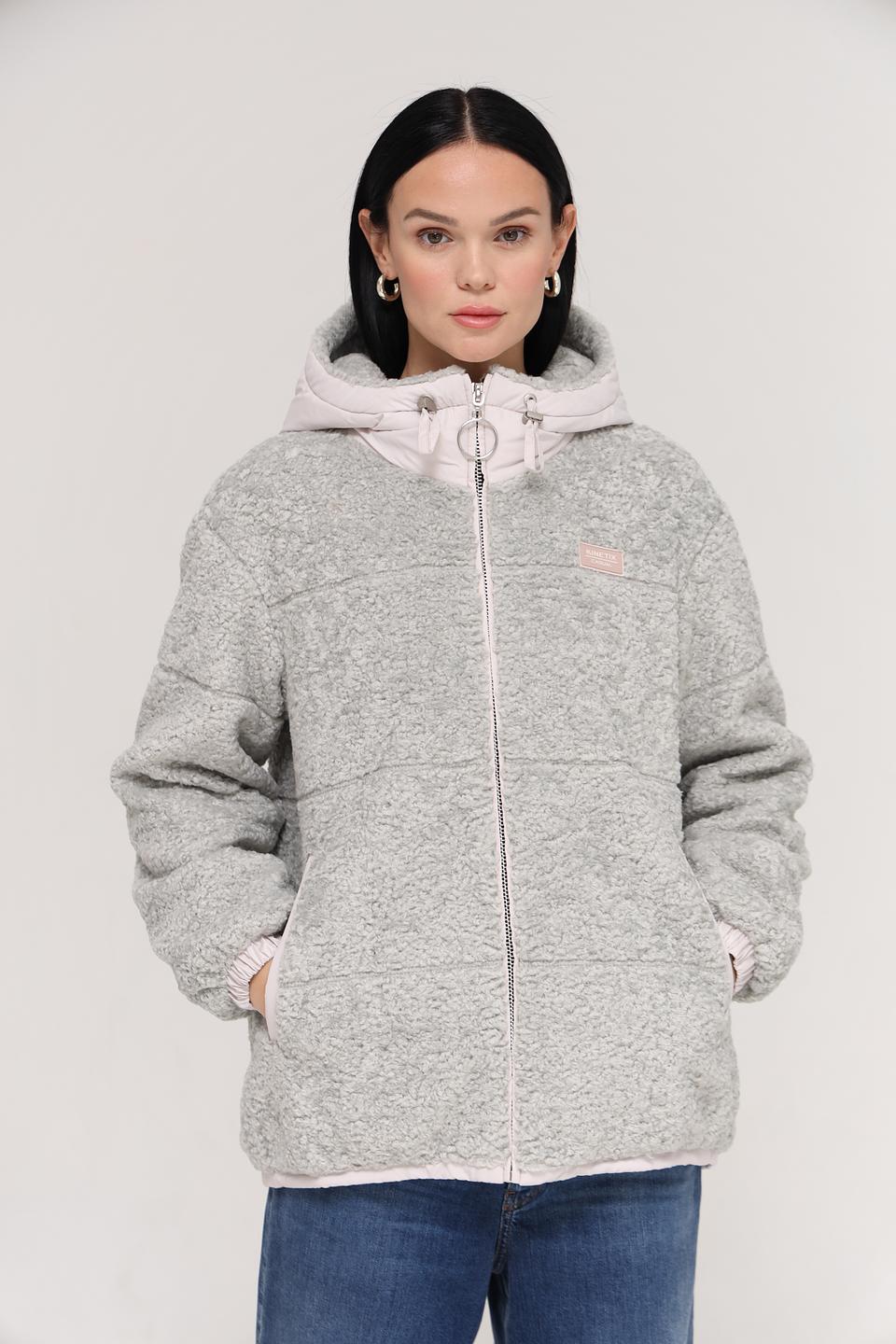 Куртка Electra style серая с капюшоном