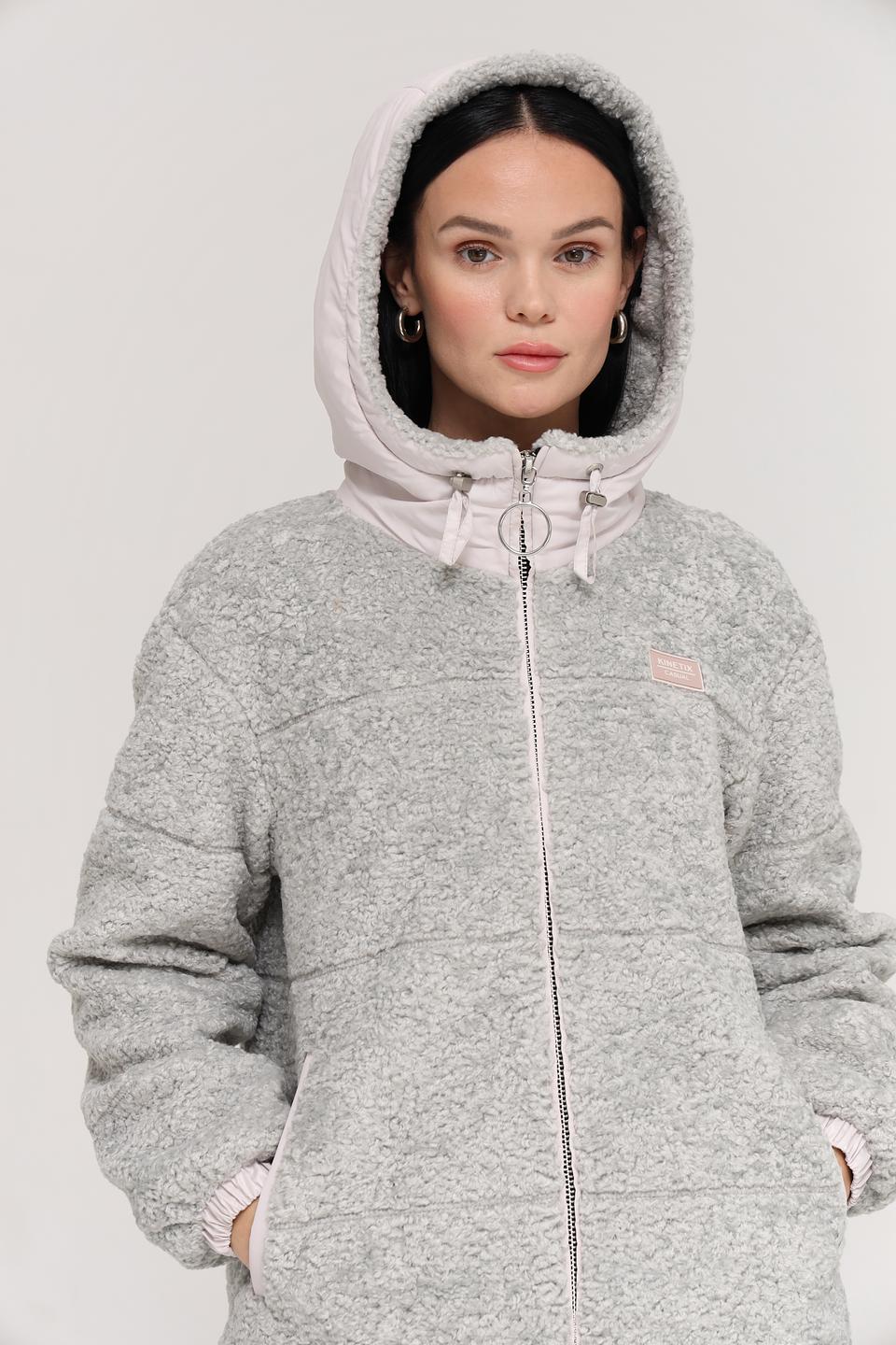 Куртка Electra style серая с капюшоном