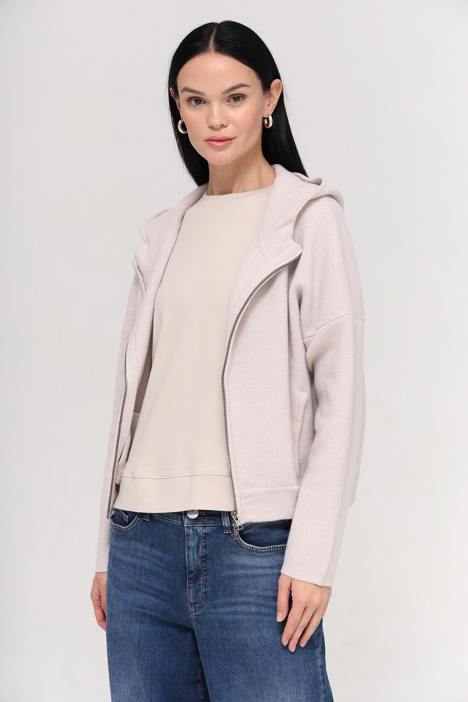 Жакет Catnoir на молнии бежевый