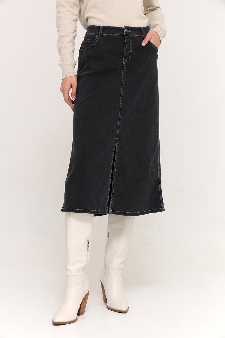 Юбка Gardeur джинсовая чёрная