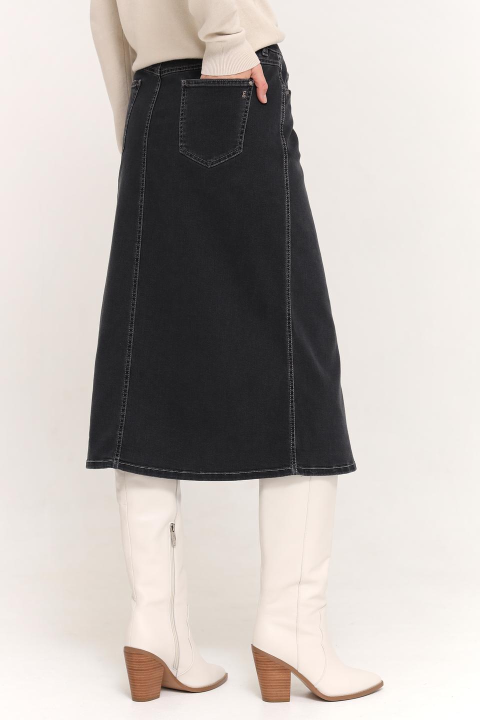 Юбка Gardeur джинсовая чёрная